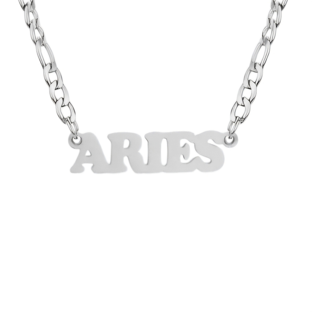 Aries Zodiac Necklace Stainless Steel